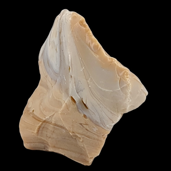 Carmel Coffee Cream Art Glass Cullet Multicolor Swirl Slag Glass #4M44 - Picture 2 of 6